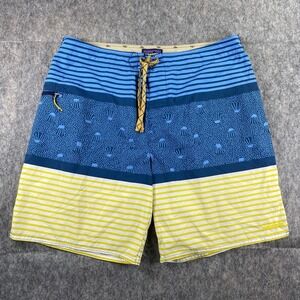 Patagonia Board Shorts Men's‎ 36 x 9 Planning Jellyfish Beach Trunks 86611